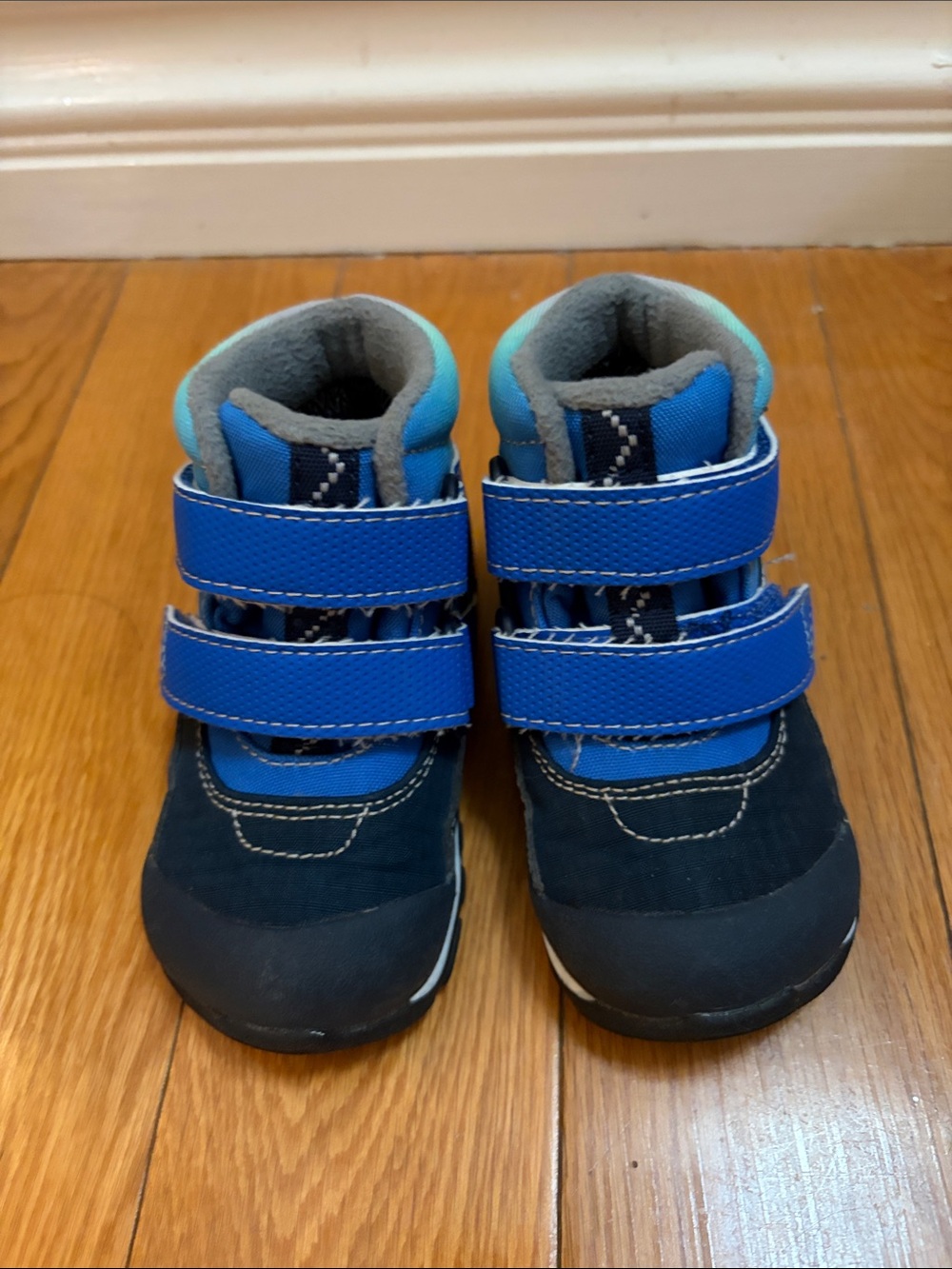 See Kai Run BlueNavy Velcro Kids Boots new without tags never worn 6 toddler